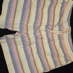 Original Penguin Pastel Striped Drawstring Shorts Xl
